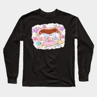 I have catitude cute cat in kawaii style Long Sleeve T-Shirt